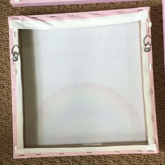 Unicorn canvas 3 piece set wall decor LIKE NEW - Picture 8 of 13